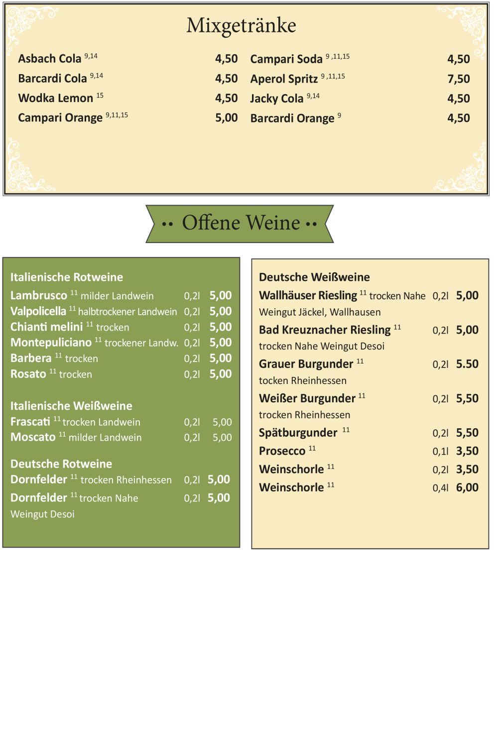 Speisekarte Seite 10